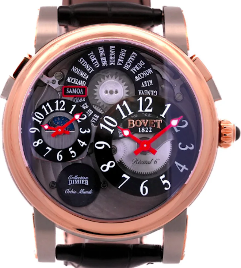 Bovet Dimier Récital 6 Orbis Mundi Titanium/RG 45 mm